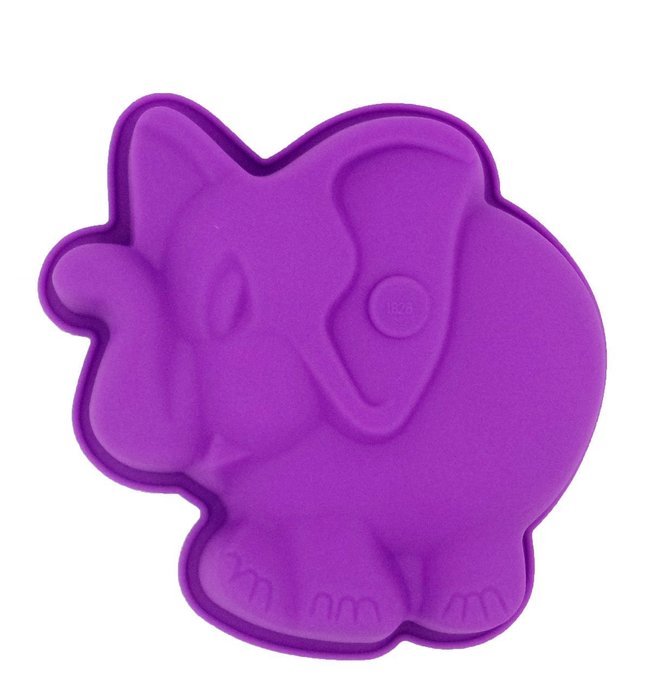 Yunko Elephant Shape Bakeware Silicone Baking Mold Party Decoration Cake Pan Pudding Jelly Mold (1 Cavity)
