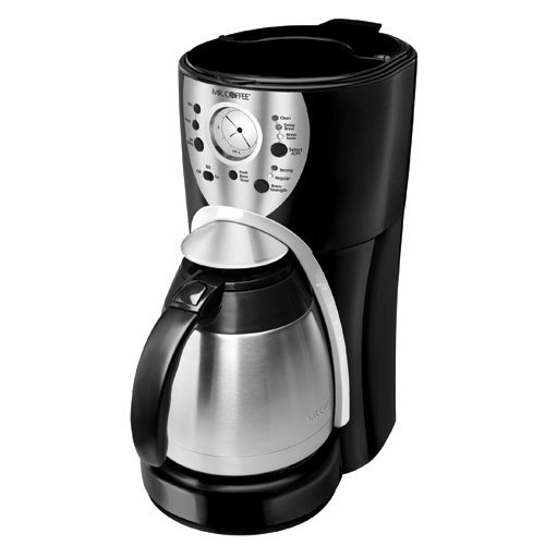 Mr. Coffee ISTX95 10-Cup Programmable Coffeemaker, Black/Stainless