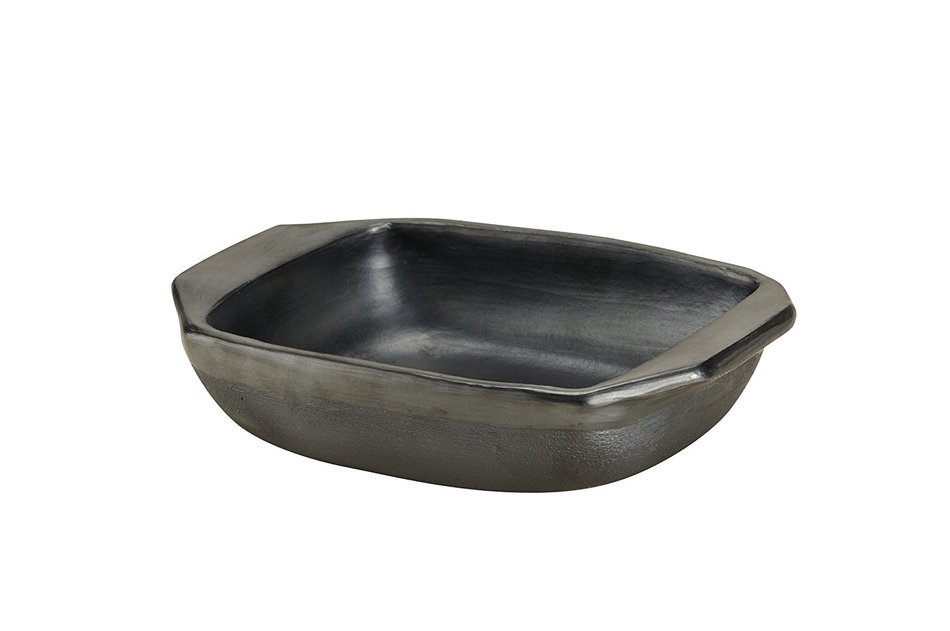 De La Terra Rectangular Baker, Black, 12" x 11" N2