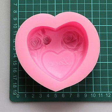 Y&XL&H Flowers Love Chocolate Silicone Molds,Cake Molds,Soap Molds,Decoration Tools Bakeware N2