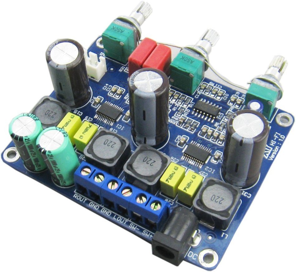 Yeeco Original TPA3123 2.1 Car Digital Amplifier Board DC 12-24V Super Bass 20Wx2 Output DIY Audio Stereo Computer... N4