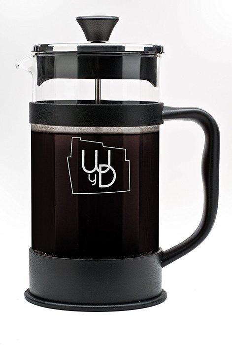French Press Coffee Maker - Heat Resistant Glass & Stainless Steel of 1 Liter or 8 Cups of the Most Tasting Coffee! N4