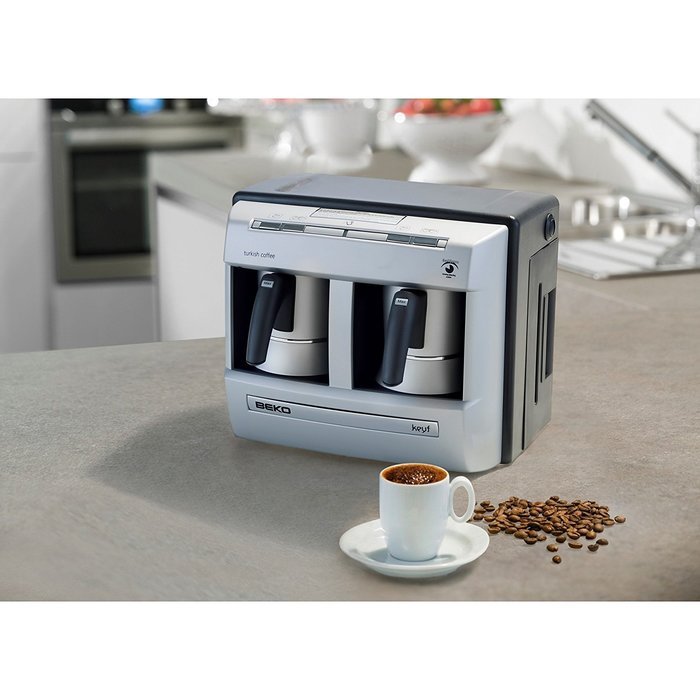BEKO BKK 2113P DUAL ZONE 2 POTS AUTOMATIC ARABIC / GREECE / TURKISH COFFEE ESPRESSO MAKER MACHINE 220V 1470W