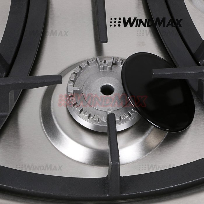 Ships From CA, USA 23" Elegant Curve Stainless Steel 4 Burners Stove NG/LPG Gas Hob Cooktop Cooker N3