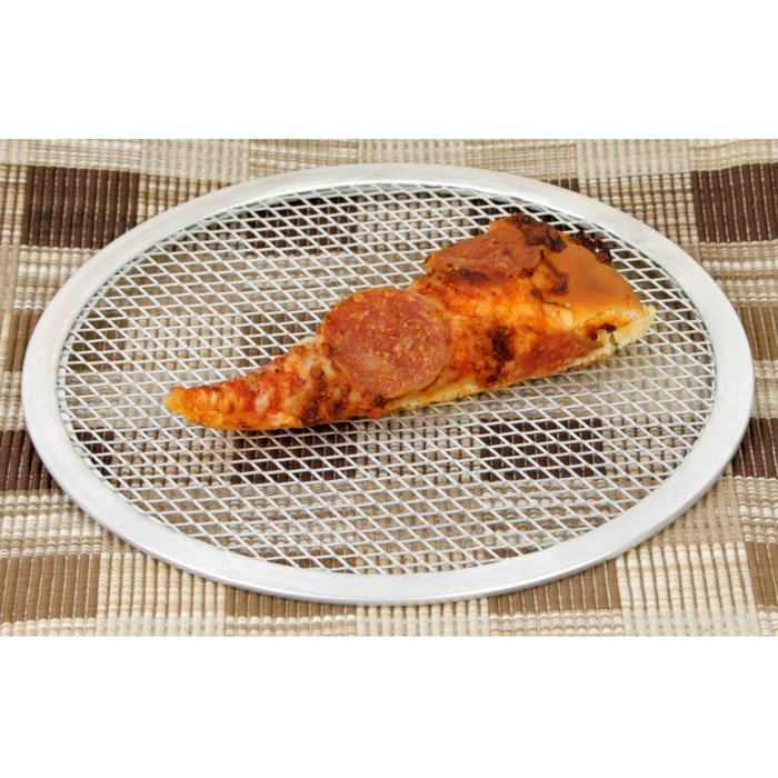Thunder Group ALPZ13 Seamless-Rim Aluminum Pizza Screen, 13 Inch N2