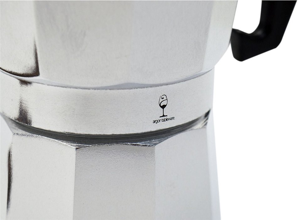 Argon Tableware 3 Cup Italian Style Stove Top Espresso Coffee Percolator. Traditional Design N6