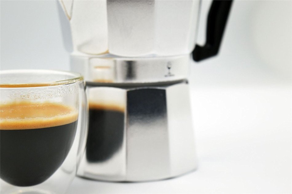 Argon Tableware 3 Cup Italian Style Stove Top Espresso Coffee Percolator. Traditional Design N7