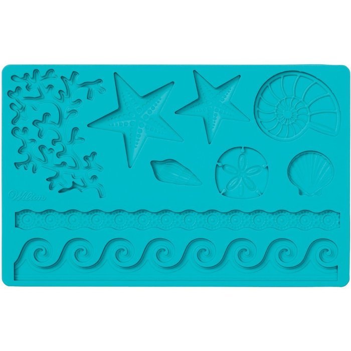 Wilton Fondant and Gum Paste Silicone Mold, Sea Life N18