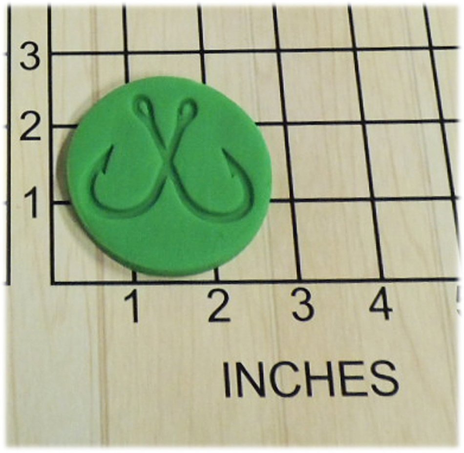 Fishing Hooks Fondant Cookie Cutter and Stamp #1368