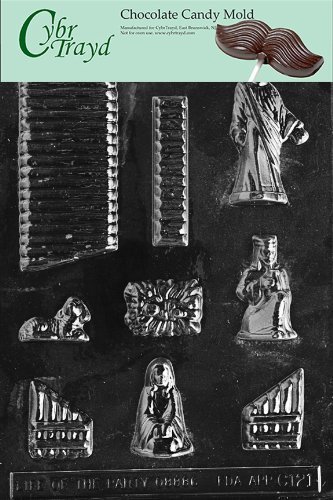 Cybrtrayd C121 Nativity Scene Life of the Party Chocolate Candy Mold with Exclusive Cybrtrayd Copyrighted Chocolate... N2
