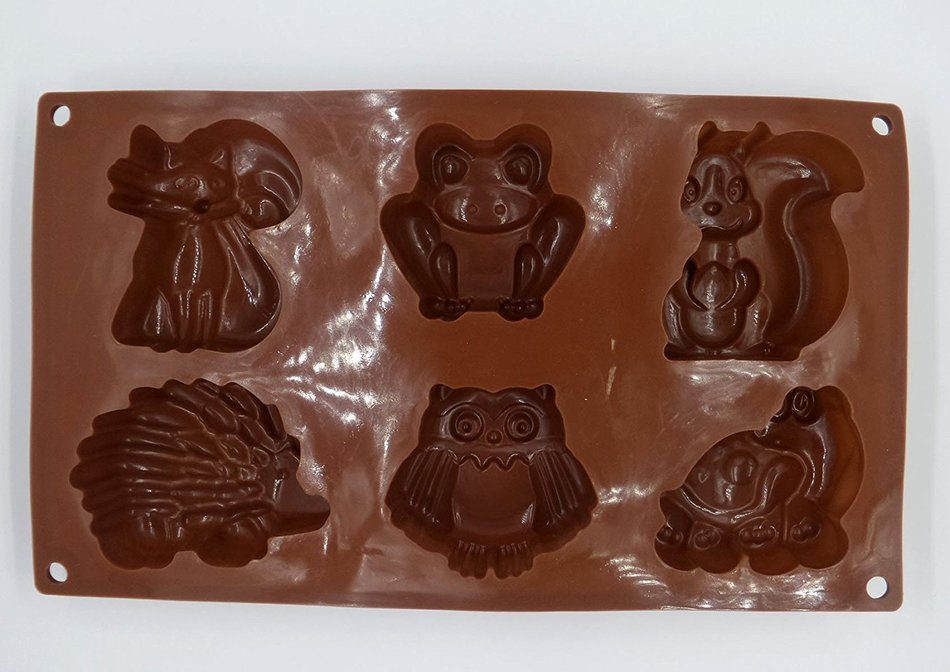 Yunko 6 Animal Silicone Cake Baking Mold Cake Pan Muffin Cups Handmade Soap Moulds Biscuit Chocolate Ice Cube... N2