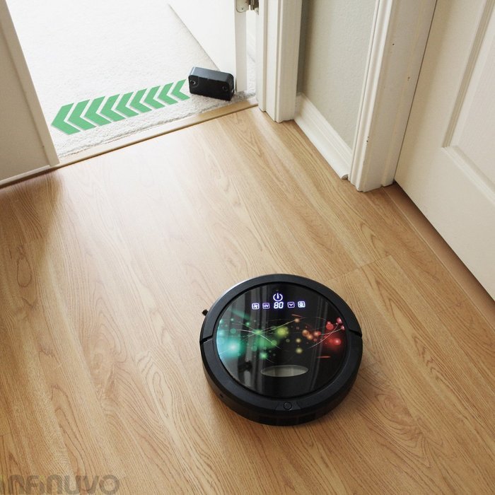 Infinuvo CleanMate QQ6 Robotic Vacuum Cleaner, HEPA Filter (Complete Set) w/ Bonus: Premium Microfiber Cleaner... N7