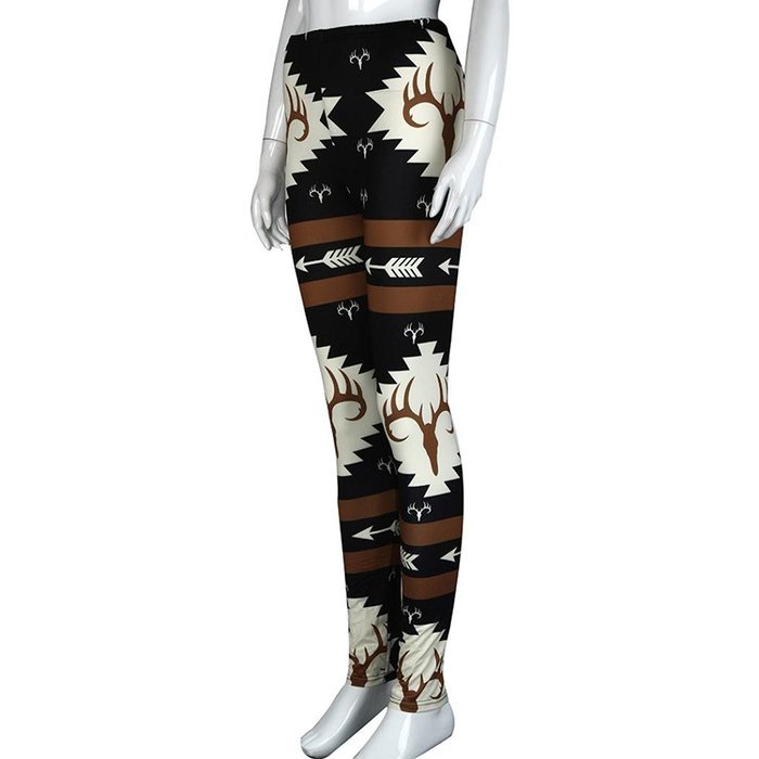 PHOTNO Fashion Women Skinny Printed Stretchy Pants Leggings N29