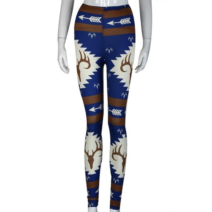 PHOTNO Fashion Women Skinny Printed Stretchy Pants Leggings N31