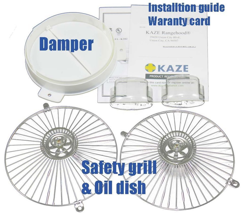 KAZE APPLIANCE VC-K202SS30 Ultra Slim Profile Stainless Steel Kitchen Range Hood, 30-Inch N2