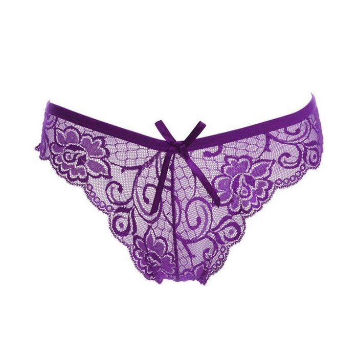 Underswear Laimeng, Women Sexy Lace Briefs Panties Thongs G-string Lingerie Underwear (Purple) N30