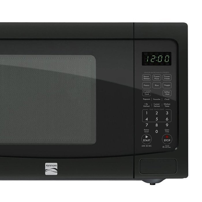 Kenmore 1.2 cu. ft. Countertop Microwave w/ EZ Clean Interior Black 72129 N5