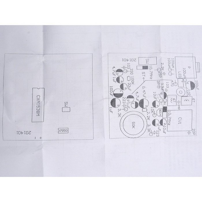 Puuli 3V CXA1238M TDA7050 9018 87-108MHz FM Stereo Receiver Module Board DIY Kit 5x5cm N3