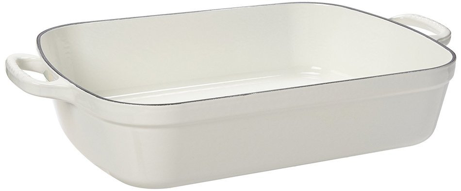 Le Creuset Signature Cast Iron Rectangular Roaster, 5.25-Quart, Palm N11