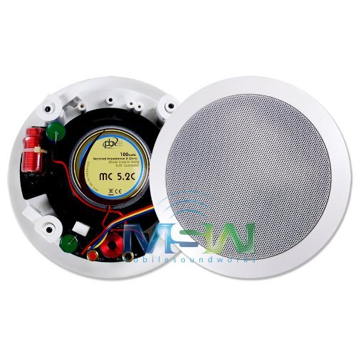 PBX (PowerBass) Home Audio MC-5.2C 5-1/4" M-Series Integra Cinema 2-Way In-Ceiling Speakers N6