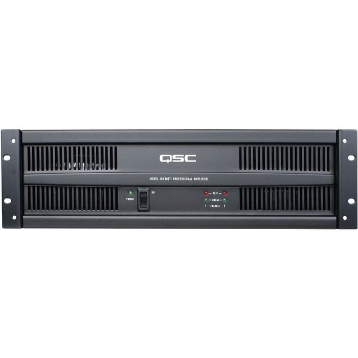 QSC ISA800Ti Power Amplifier 2 Channel 450 Watts per CH 8 Ohms Stereo Amp w 70 Volt Transformer