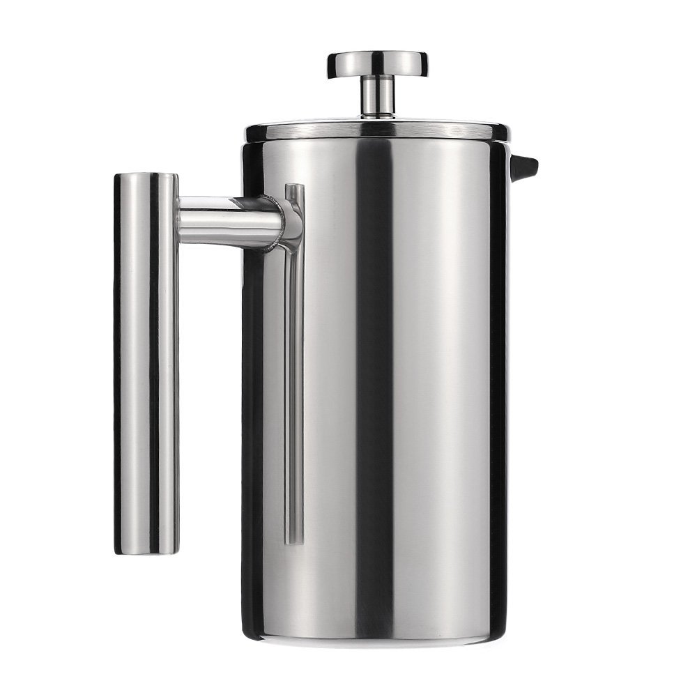 Cafetiere Stainless Steel French Press Coffee Maker Pot Double Wall