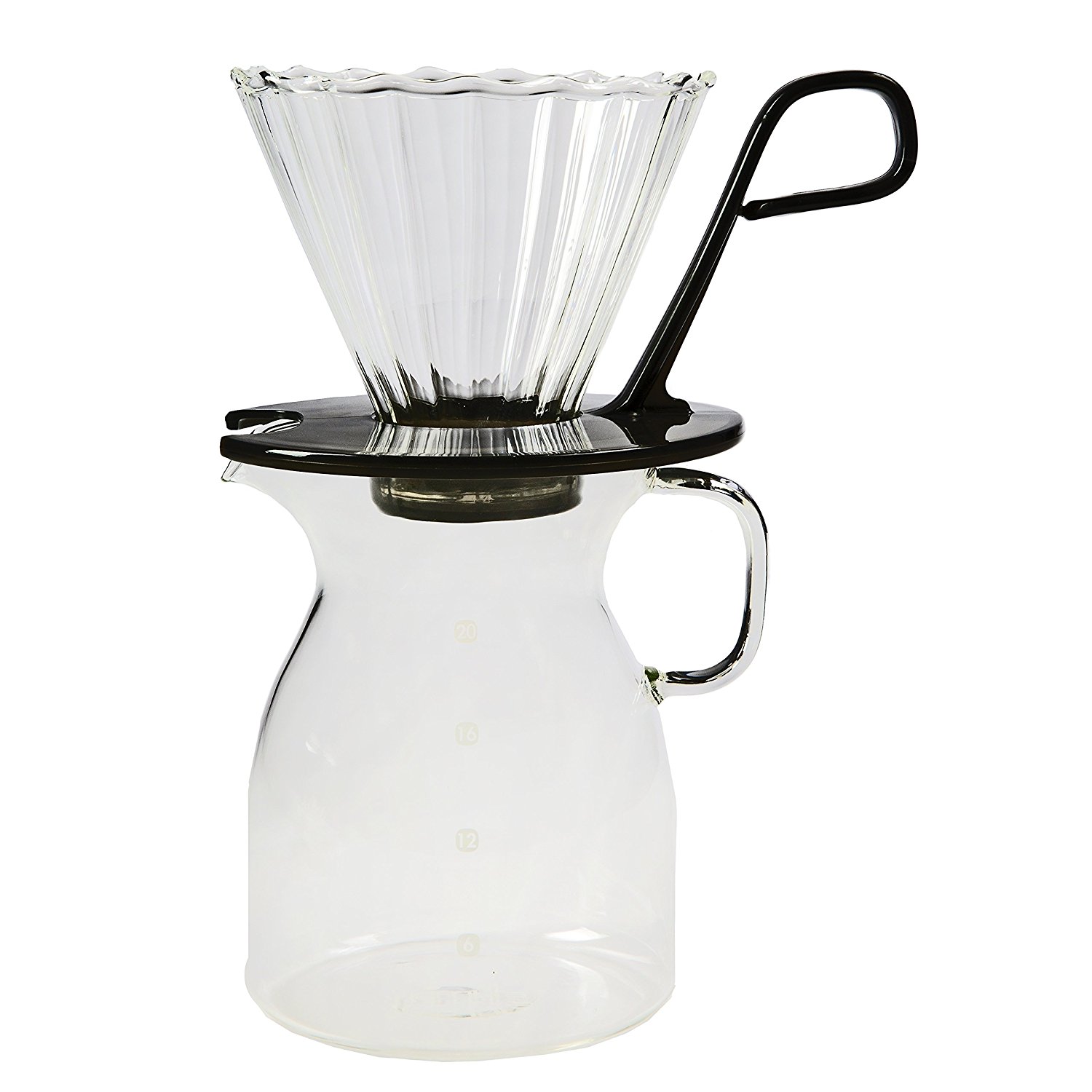Primula Pike Pour Over Coffee Dripper and Carafe Set Borosilicate