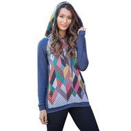 Hooded Pullover Tops,Morecome Womens Geometry Printing Hoodie Sweatshirt N4