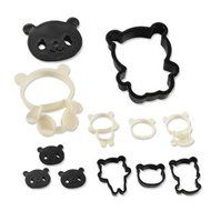 1Set(4Pcs) Packaged - Panda Cute Cartoon Cookie Cutter Fondant Cake Sugar Crafts Mold - Black&amp;White N3
