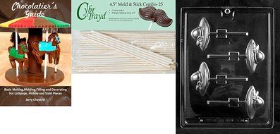 Cybrtrayd D094 Chocolate Candy Mold, Ladies Society Hat Lolly Dads and Moms N3