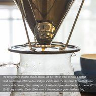 E-PRANCE Pour Over Coffee Filter, Clever Cone Coffee Dripper Paperless, Permanent 18/8 (304) Stainless Steel double... N7