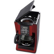 12-Cup Programmable Settings Programmable Coffee Maker, Red