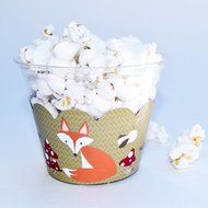 Woodland Animal Cupcake Wrappers, Red and White Polka Dot, Camping Theme, Confetti Couture Party Supplies, 36 N6
