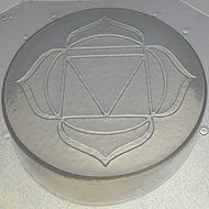 Flexible Resin or Soap Mold Root First 1st Chakra 3" X 3/4" Deep