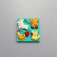 Sher Animals shape Chocolate Silicone Molds,Cake Molds,Soap Molds,Decoration Tools Bakeware