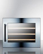 Summit VC28S 28 Bottle Capacity Wine Cooler With Digital Controls Dynamic Compressor Cooling Slide-Out Wooden...