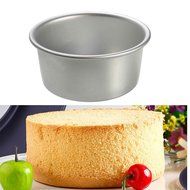 Speedysnails Removable Bottom Baking Mould Pan Silver Aluminium Alloy Round Cake Pan for Wedding Birthday Party... N6