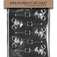 Dress My Cupcake Chocolate Candy Mold, Mouse Lollipop Mickey