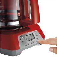 Programmable Red 12-Cup Coffeemaker N2