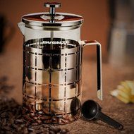 Ovente FSF34C 34oz Stainless Steel French Press Coffee Maker, Great for Brewing Coffee and Tea, 8 cup,Antique... N6