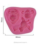 1 piece animal boy birthday party silicone cake mold fondant mold cake decorating tools chocolate gum paste mold... N4
