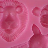 1 piece animal boy birthday party silicone cake mold fondant mold cake decorating tools chocolate gum paste mold... N5
