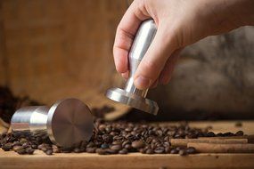 Modern Professional Coffee Espresso Tamper 100% Stainless Steel Base, Variety of Sizes. (49mm) N5