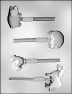 CK Products Farm Animals Sucker Chocolate Mold
