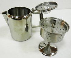 Captain Stag 18-8 Stainless Coffee Percolator 3cup M-1225 N2