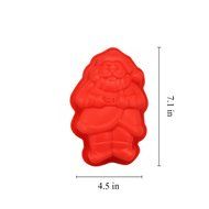 Naimo Nonstick Reusable Set of 5 Silicone Cupcake Makers Holiday Pattern Baking Tools for Christmas N7