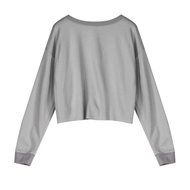 Women's Pullover,Laimeng Cotton Blend Sweatshirt Jumper Sweater Crop Top Coat Sports Knitted Pullover Tops (M,... N4
