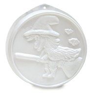 CK Products Witch On Broom Pantastic Plastic Cake Pan