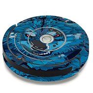 Skin Decal Vinyl Wrap For IRobot Roomba 650 655 Vacuum / Blue Wolf