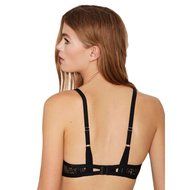 PHOTNO Women Lace Floral Sheer Bralette Bustier Crop Top Bra Lingerie N4